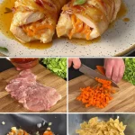Delicious easy juicy chicken dinner recipe served with vegetables