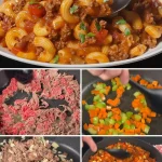 Delicious pasta dish featuring ground meat and savory sauce