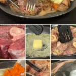 Plate of tender osso buco with creamy mashed potatoes