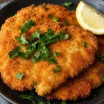 Klassieke Wiener Schnitzel van kalfsvlees met krokante korst