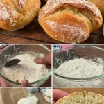 Homemade No-Knead Bread fresh out of the oven