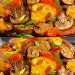Ovenschotel met kip en champignons, een heerlijke en makkelijke maaltijd