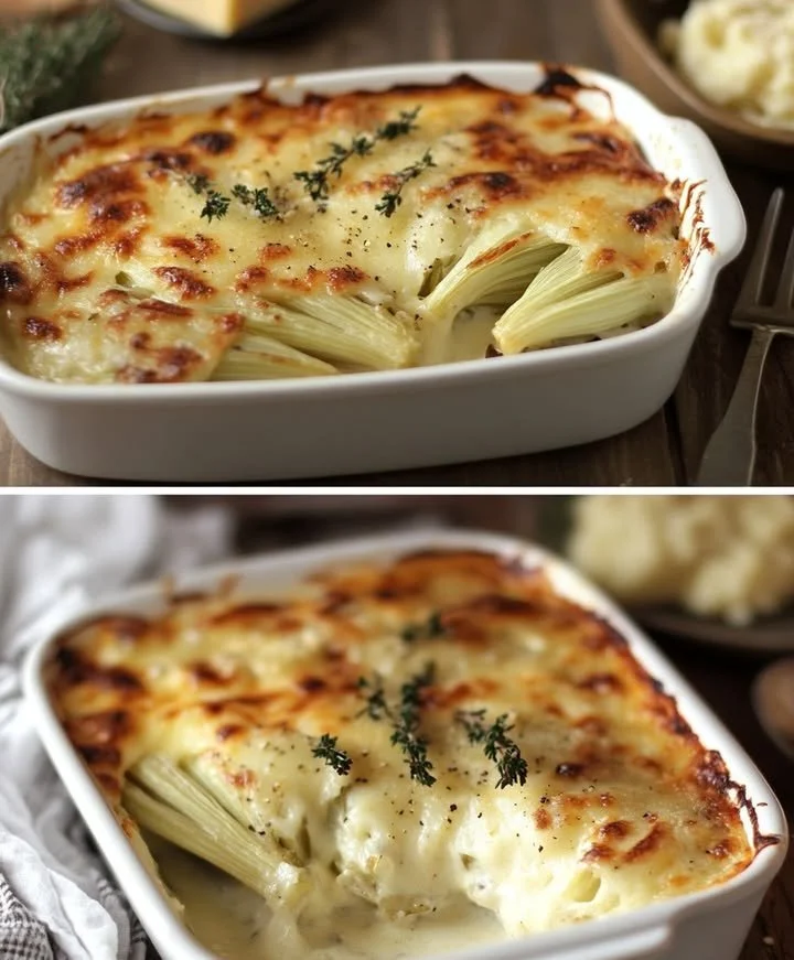 Heerlijke Chicon au Gratin met witlof en kaas uit de oven