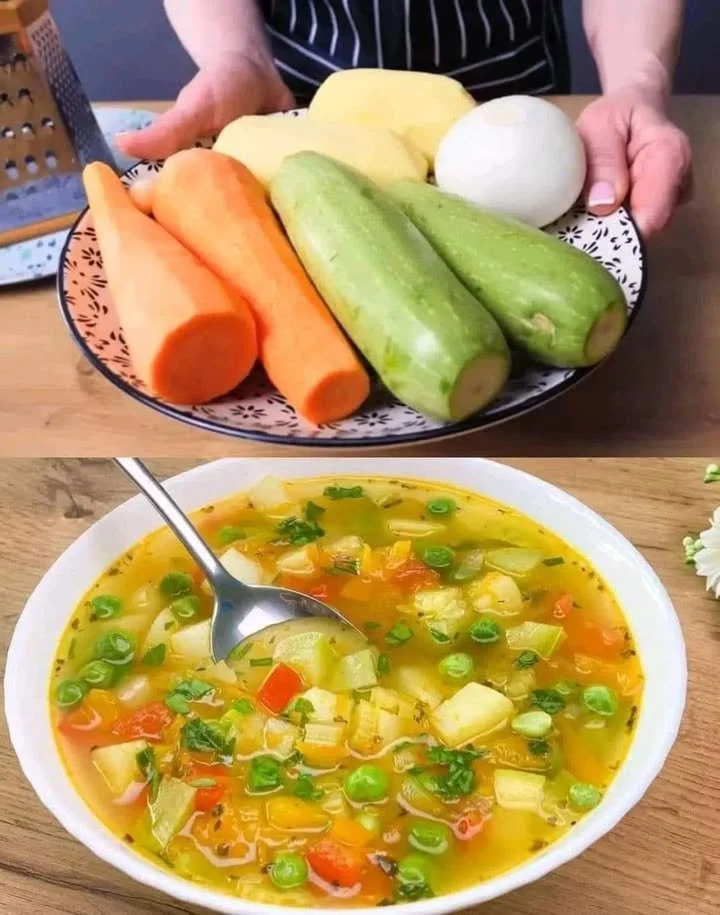 Voedzame groentesoep, eenvoudig en gezond recept voor elke gelegenheid.