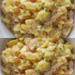 Heerlijke aardappelsalade met verse ingrediënten voor een perfecte maaltijd.