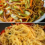 Afhaalstijl Veggie Chow Mein met verse groenten en noedels