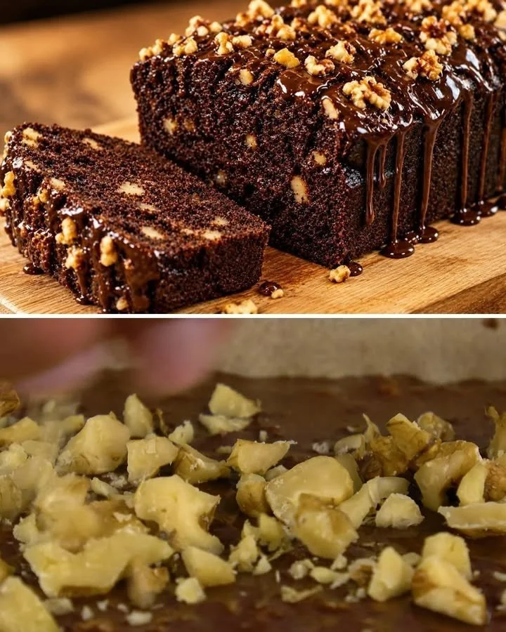 Bananen en cacao droomtaart op een bord, perfect voor een zoete traktatie