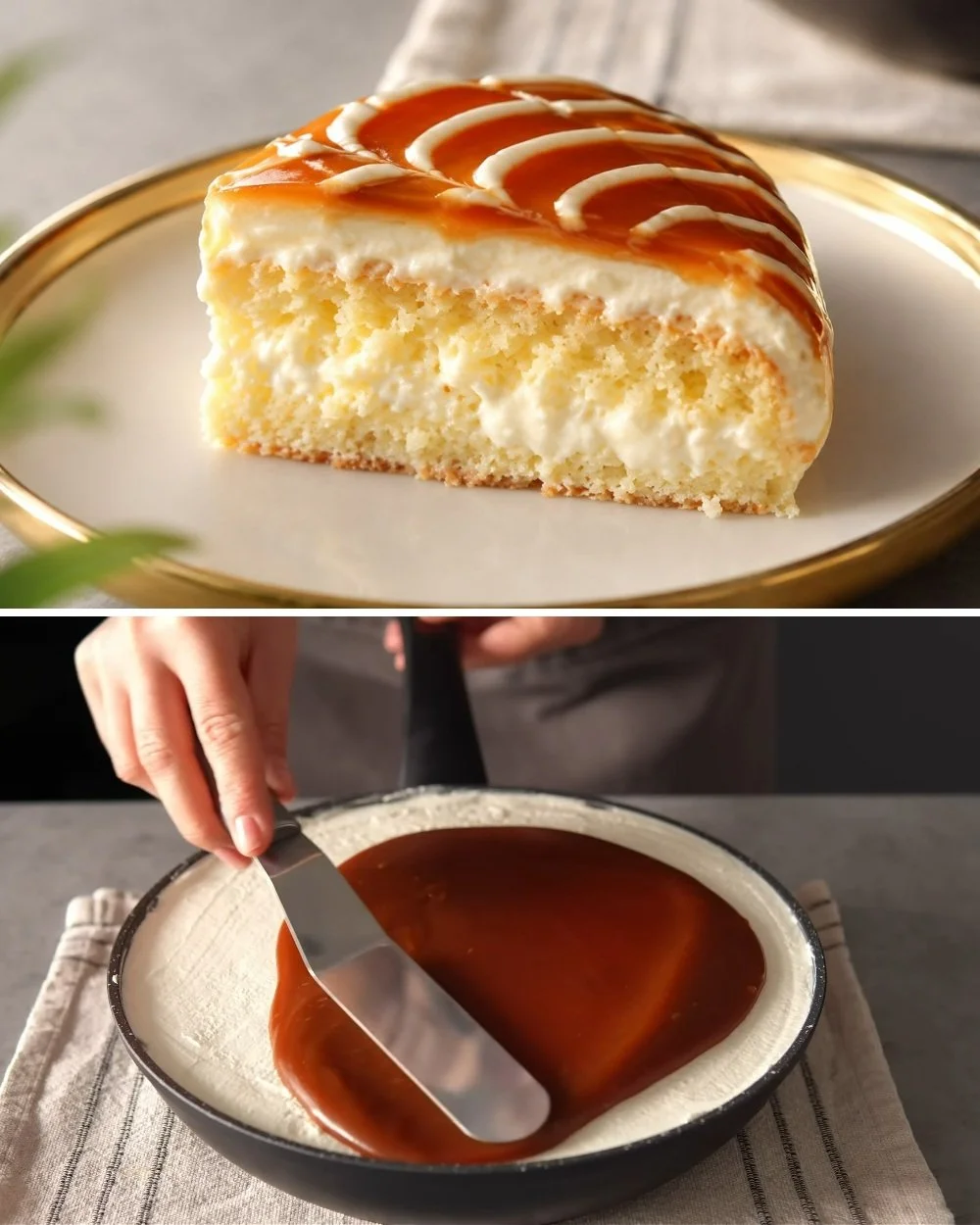 Beroemde Turkse Karamel Melk Cake gemaakt in een koekenpan