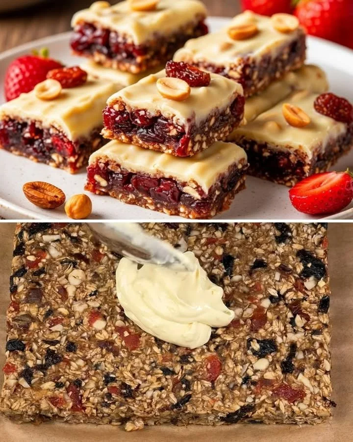 Cukor nélküli zabpehely szeletek, gezonde snackoptie.