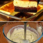 Gezonde chocolade bananenlaag met hüttenkäse op een bord