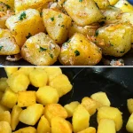 Gouden knoflookboter aardappelen, perfect voor elke maaltijd