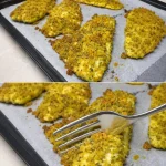 Gratinéerde vis met een knapperige broodkorst uit de oven