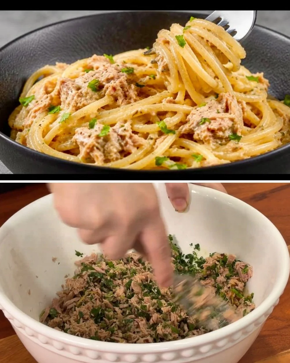 Heerlijke Italiaanse tonijn spaghetti met een smaakvolle saus