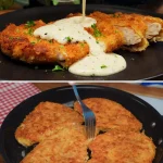 Knapperige kip met Parmezaanse saus, heerlijk en makkelijk te maken.