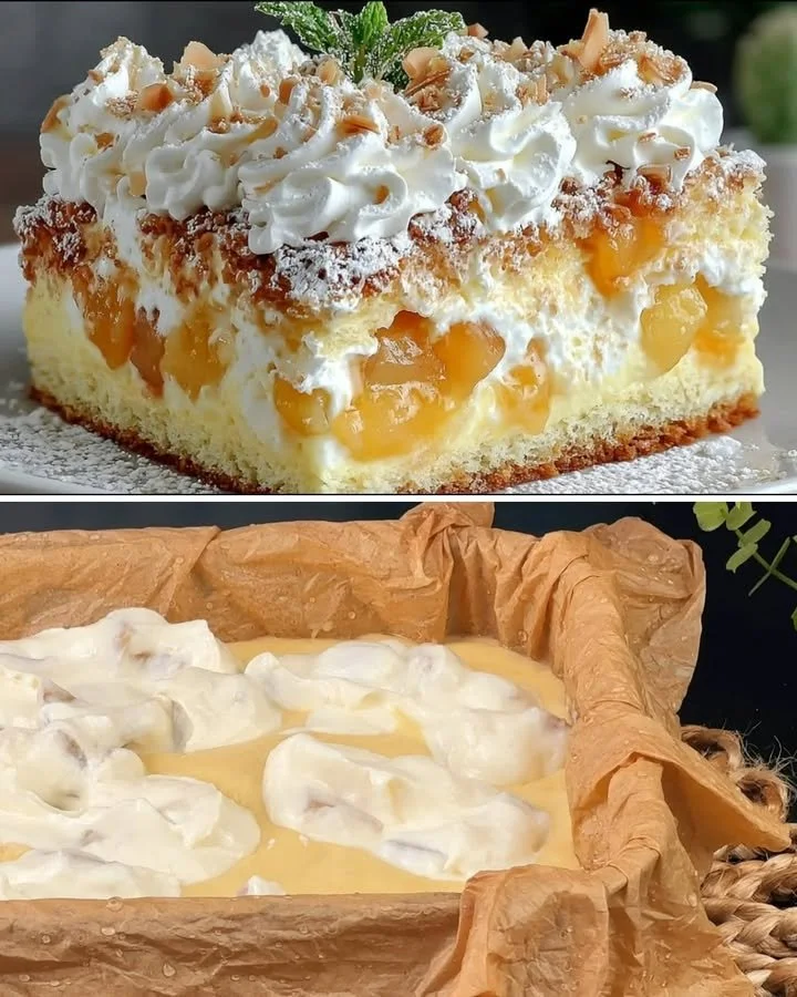 Sliced abrikozen-kwarktaart op een bord, perfect voor lekkere taarten.