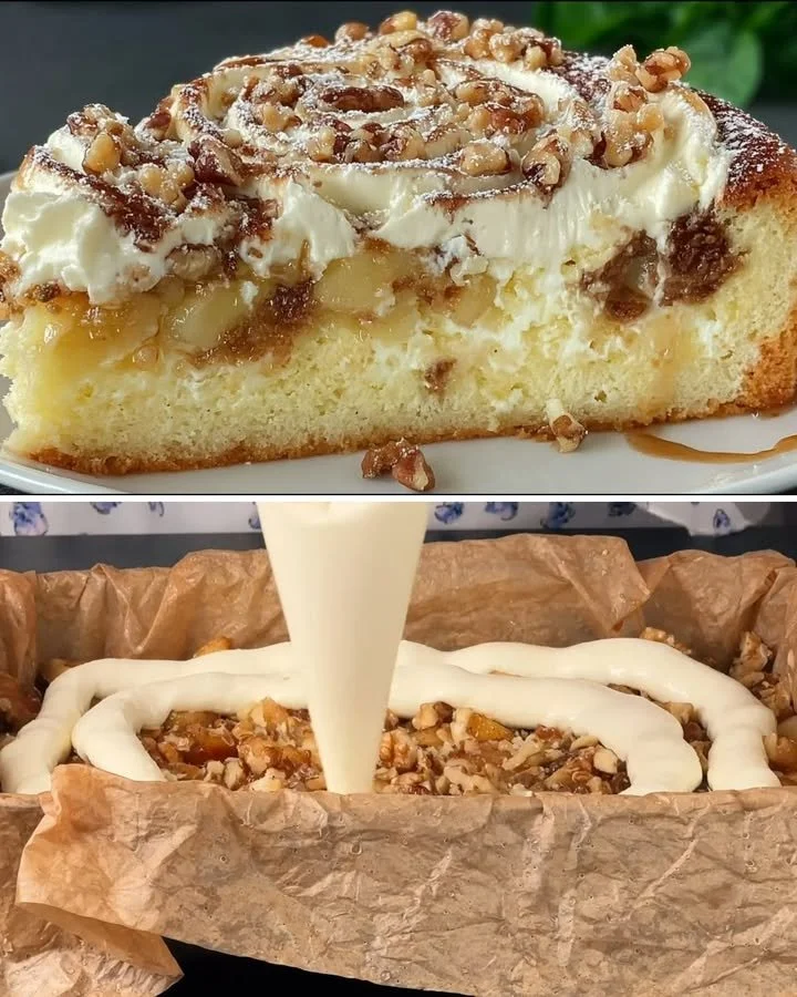 Oma's geheim recept voor appel-kwarkgebak, een smakelijk dessert.