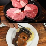 Heerlijke Osso Buco geserveerd met romige aardappelpuree
