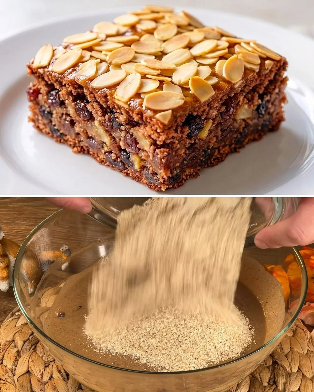 Perentaart van havermout, eenvoudig en smakelijk recept