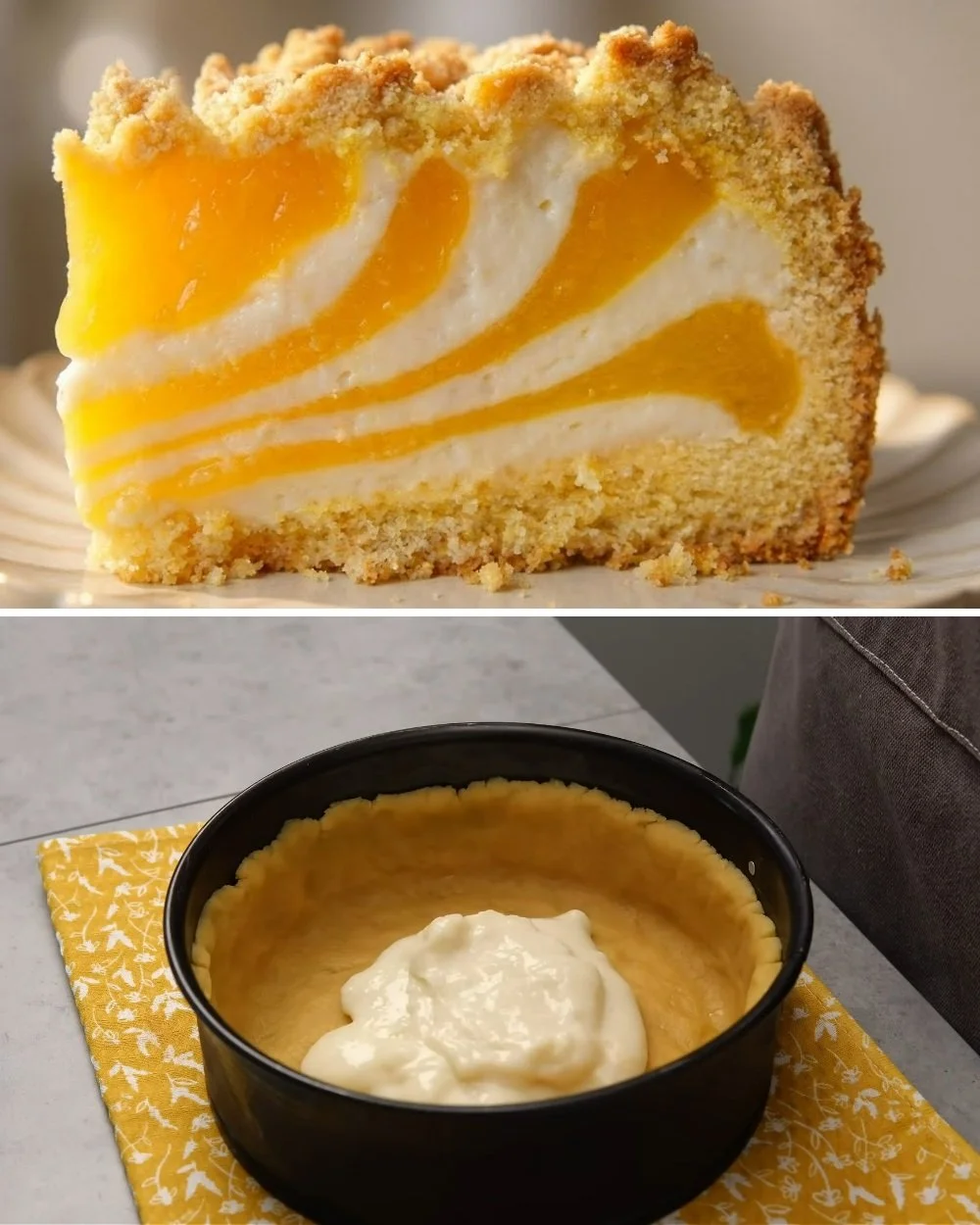 Sinaasappel custardtaart recept met romige textuur en smaakvolle ingrediënten.