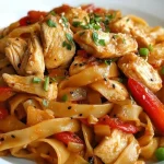 Eenvoudig recept voor tagliatelle met kip, ideale avondmaaltijd