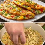 Gezonde havermout omelet als snel ontbijt recept