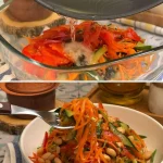 Gezonde salade die helpt bij het verbranden van buikvet.